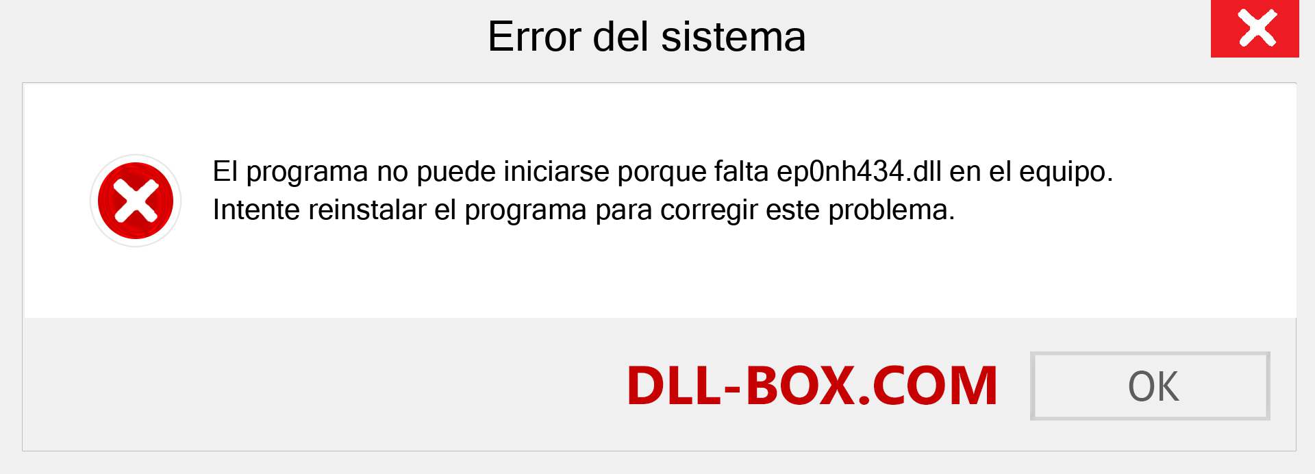 ¿Falta el archivo ep0nh434.dll ?. Descargar para Windows 7, 8, 10 - Corregir ep0nh434 dll Missing Error en Windows, fotos, imágenes